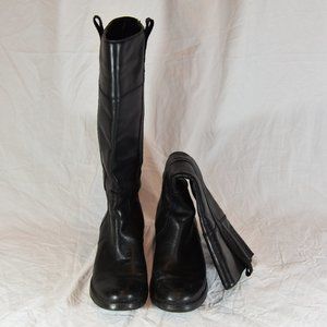 Arturo Chiang Black Leather Boots